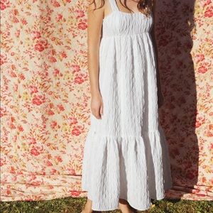 Zara voluminous textured weave dress